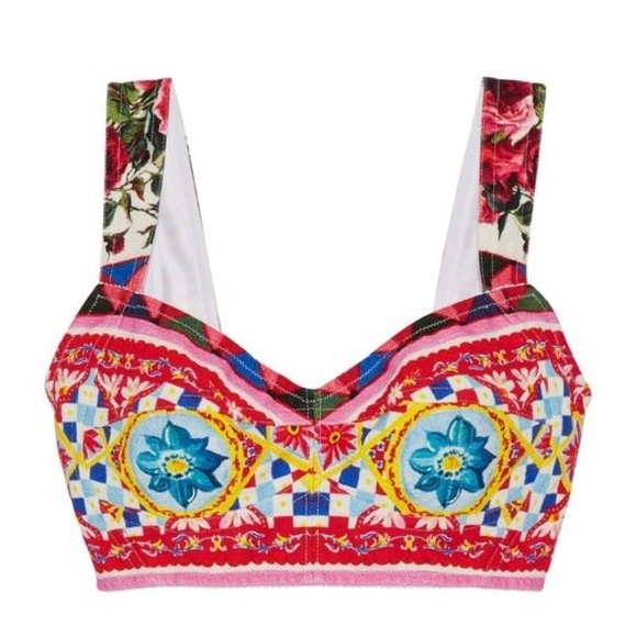 Dolce & Gabbana Tops - New Dolce & Gabbana Mambo Crop Top 46